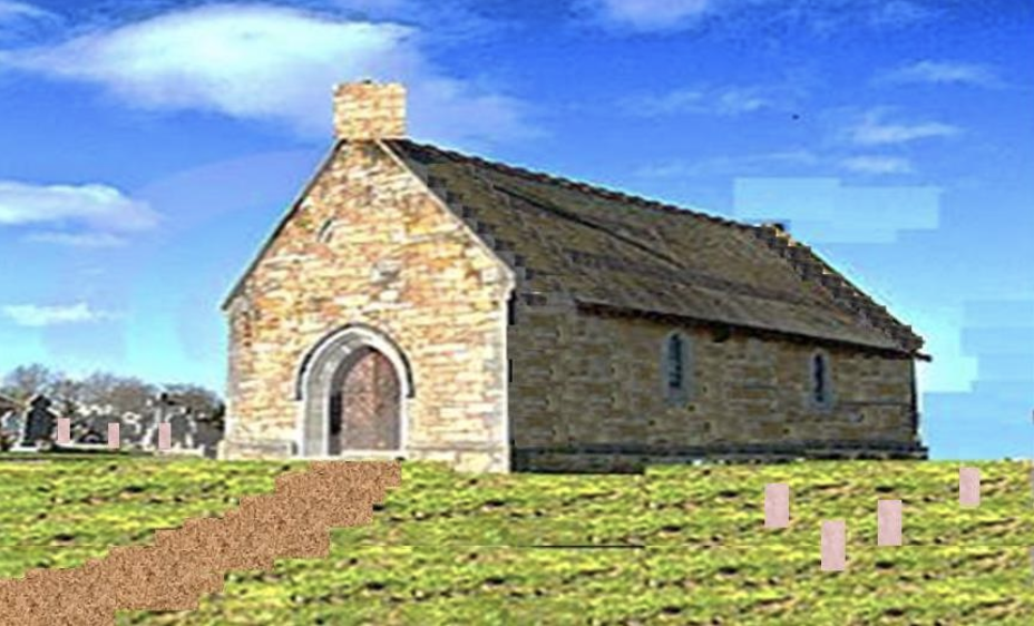 Reconstruction of what the ancient chapel might have looked like