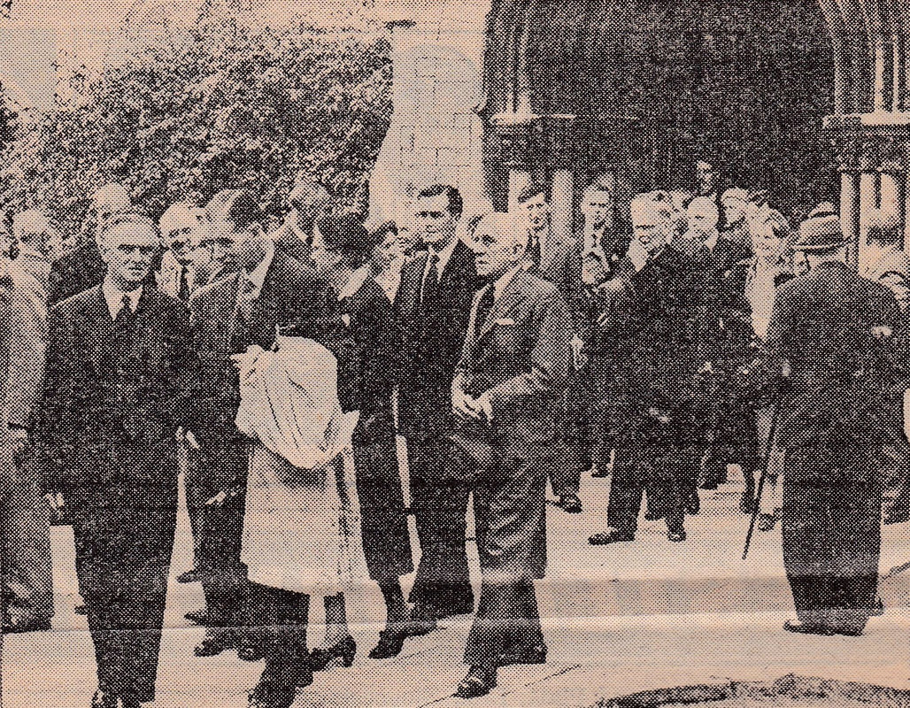 Remembrance Service for Samuel Underwood, 30 August 1958