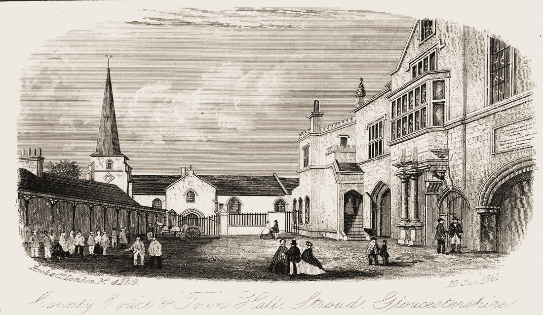 St Laurence Church from The Shambles from an engraving by Rock & Co, London, 10th January 1861